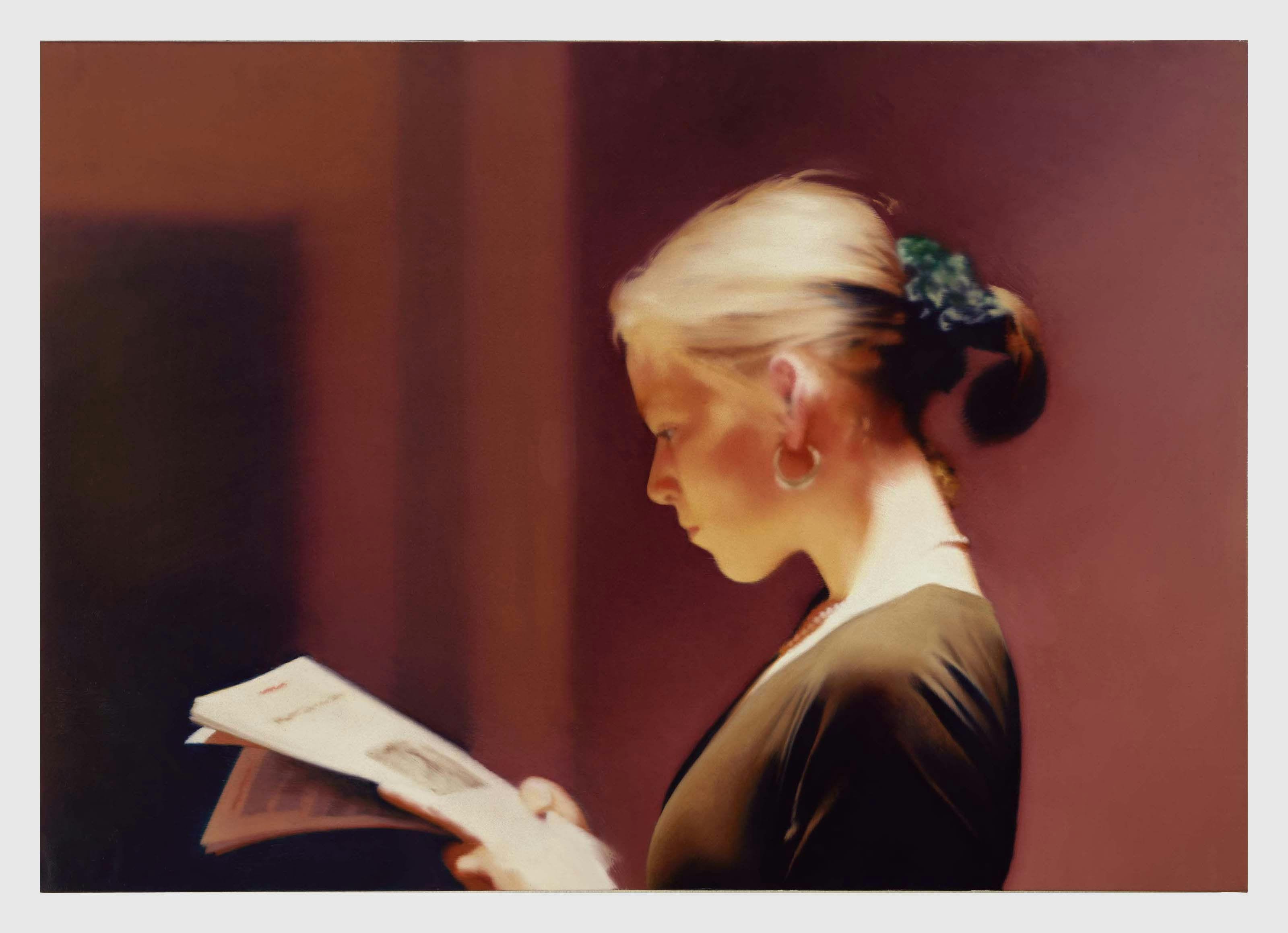 A painting by Gerhard Richter, titled Lesende (Reader), dated 1994.
